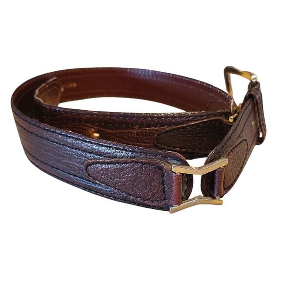 VTG Brown Hand Finished Tooled Steerhide Leather Western Belt Men's 42 - Picture 5 of 11